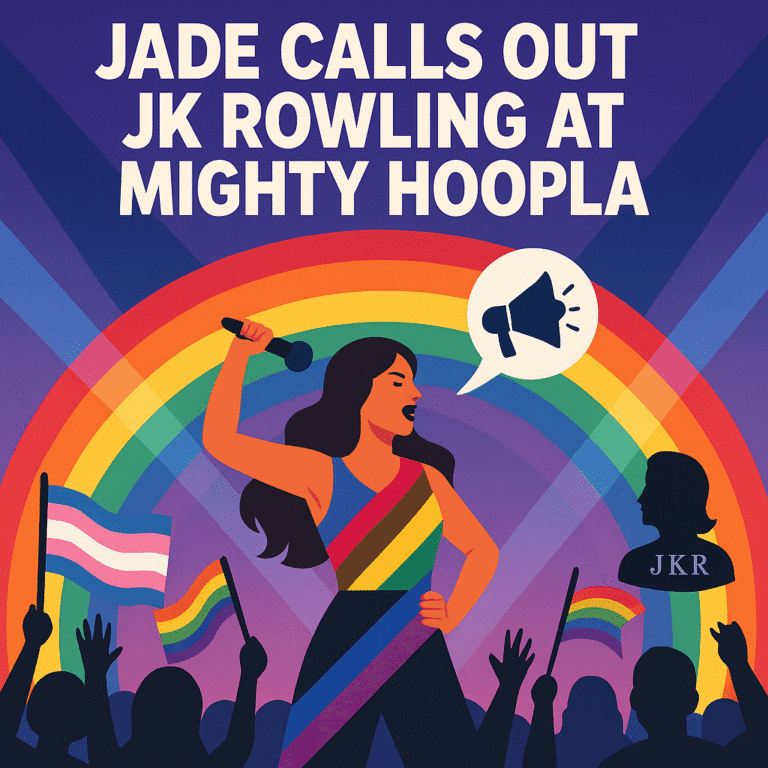 JADE Calls Out JK Rowling at Mighty Hoopla A Bold Statement on LGBTQ+ Rights