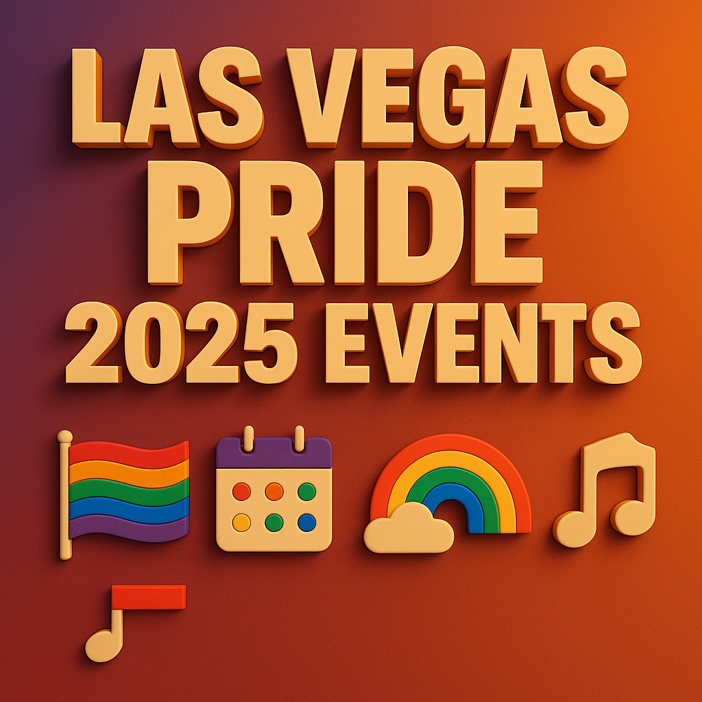 Las Vegas Pride 2025: Iconic Welcome Sign Lit in Rainbow Colors 2 Las Vegas Pride Events 2025